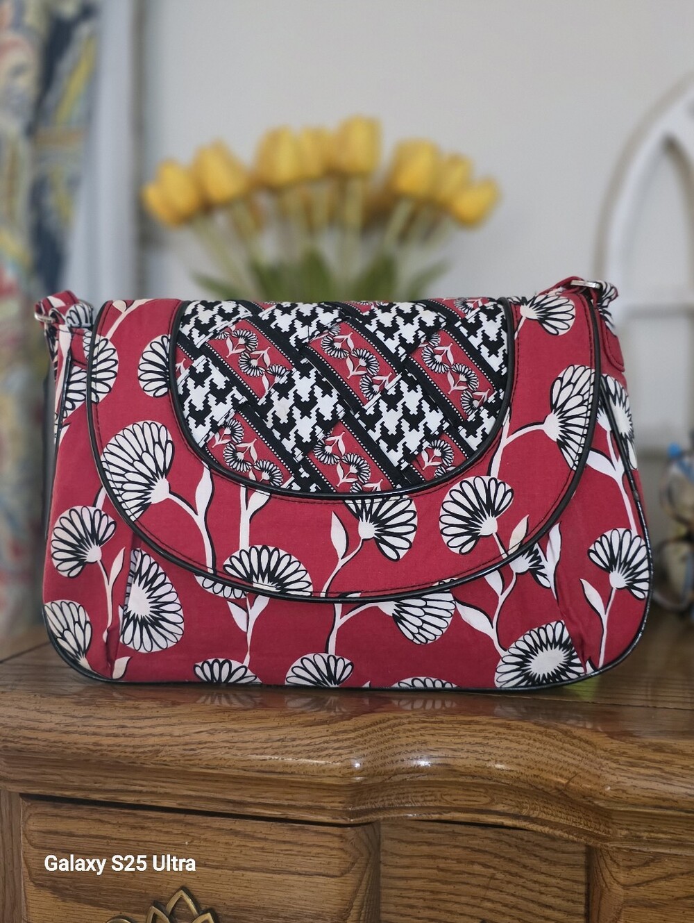 Vera Bradley Deco Daisy Shoulder Bag